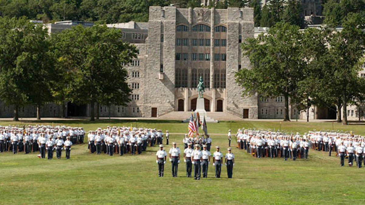 West Point cadets in formation. (United States Military Academy)