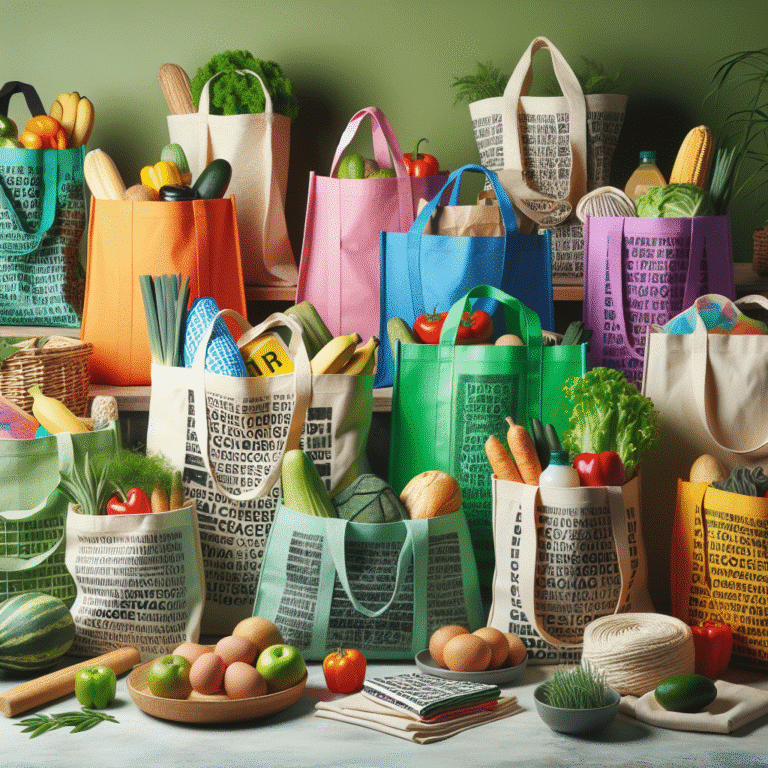sacolas reutilizáveis para mercado: a escolha inteligente